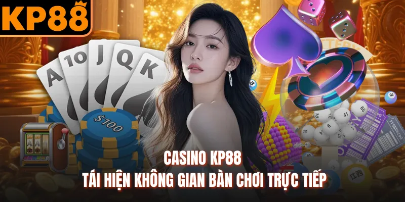 Casino KP88 tái hiện không gian bàn chơi trực tiếp